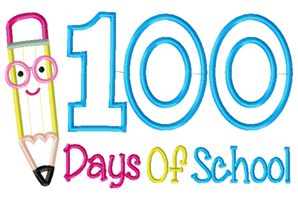 100 Days of School: A Charming Embroidery Design