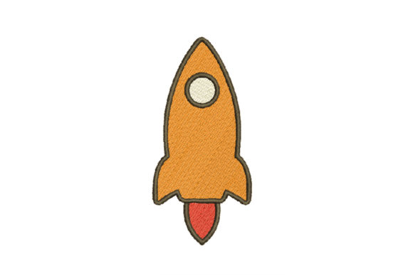 Blast Off with the Rocket Embroidery Design