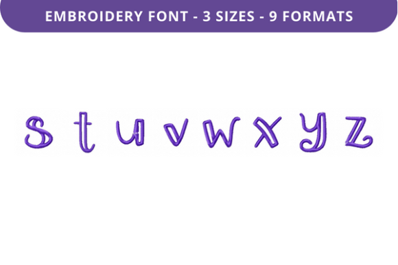 Boxed Sage Font S to Z: A Stylish Embroidery Choice