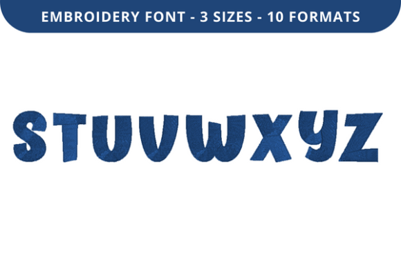 Cake Layer Font S to Z: A Charming Embroidery Choice
