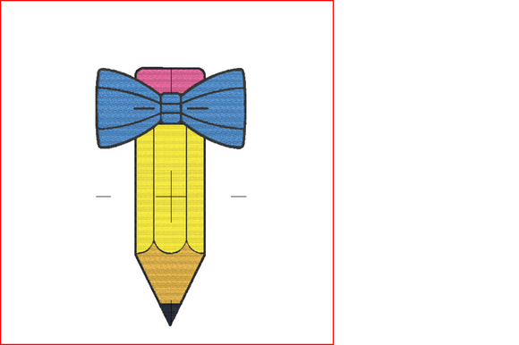 Charming Boy Pencil Bowtie for Embroidery