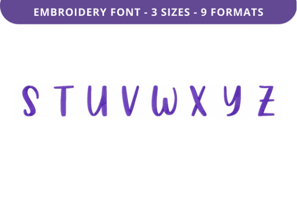 Country Garden Font Uppercase S to Z