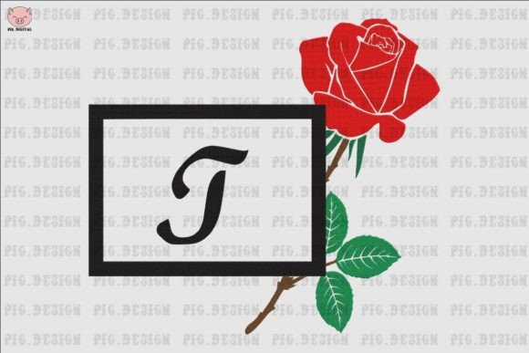 Explore the Elegance of Rose Font T Embroidery