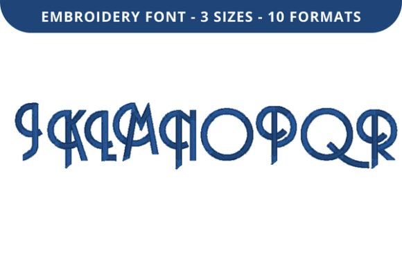Exploring Anders Font J to R for Embroidery