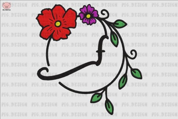 Flower Font F: A Charming Addition for Your Shop