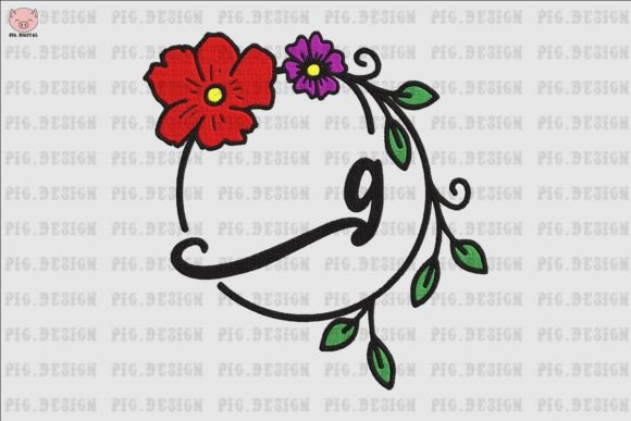 Flower Font G: A Delicate Touch for Premium Sweatshirts