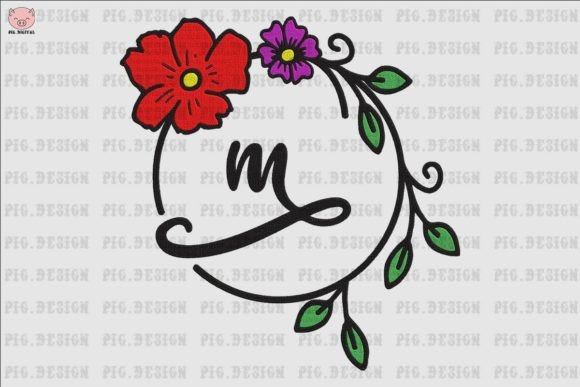 Flower Font M: A Charming Addition for Seasonal Embroidery