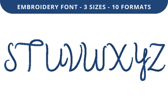 Flowers by Us Font S to Z: A Stylish Embroidery Choice