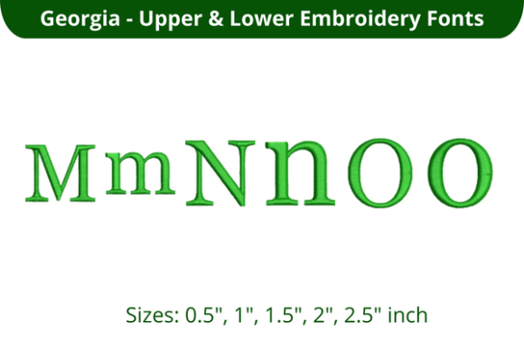Georgia Font MNO: A Versatile Embroidery Choice