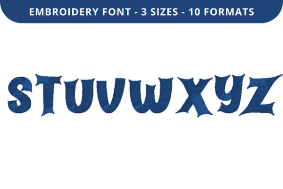 Haunting Sounds Font S to Z: A Charming Embroidery Choice