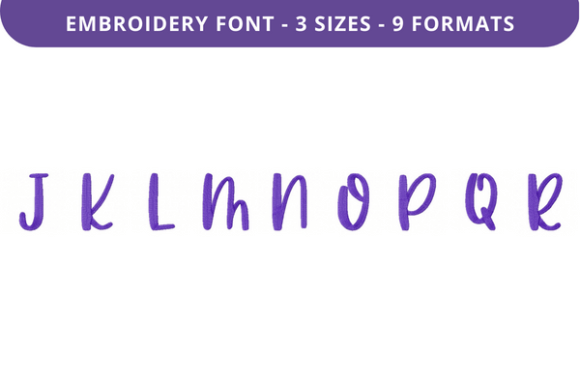 Review: Country Garden Font Uppercase J to R