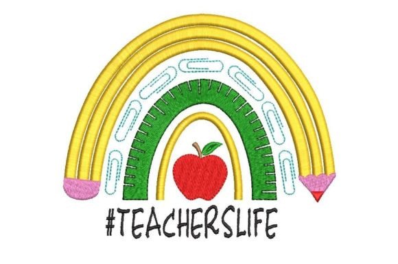 Teacher's Life: A Perfect Back-to-School Embroidery Design