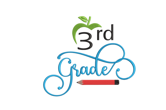 Third Grade: A Premium Embroidery for Kids