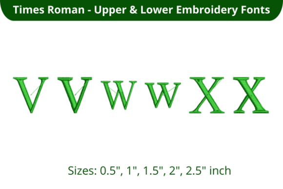 Times Roman Font VWX: A Versatile Choice for Seasonal Embroidery
